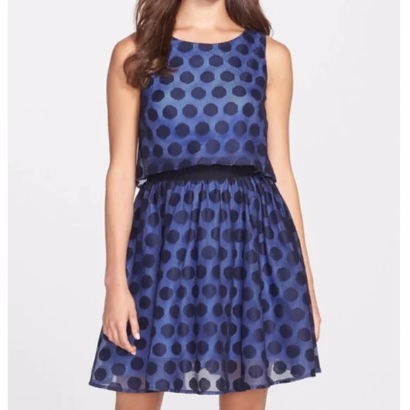 Betsey Johnson | Dresses | Betsey Johnson Dress Aline Sleeveless Polka Dot Lace Popover Blue Sizes 6 | Poshmark Betsey Johnson | Dresses | Betsey Johnson Dress Aline Sleeveless Polka Dot Lace Popover Blue Sizes 6 | Poshmark